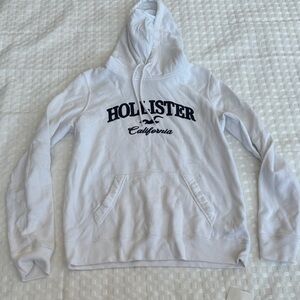 White Hollister Hoodie Size Small